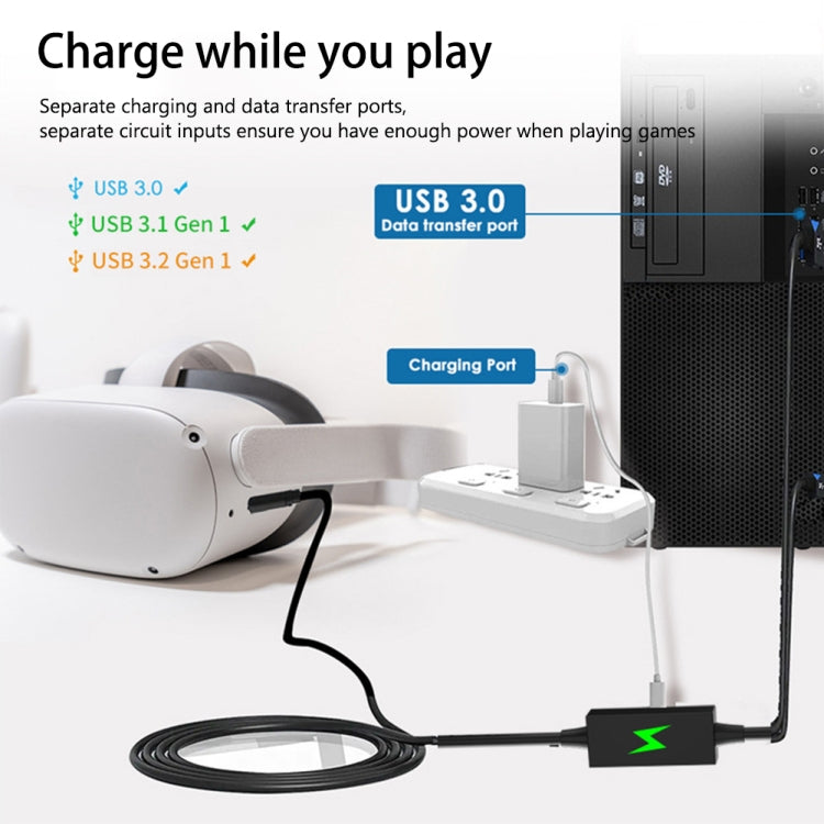 For Meta Quest Pro USB To Type-C VR Headset Data Line Cable, For Meta Quest Pro