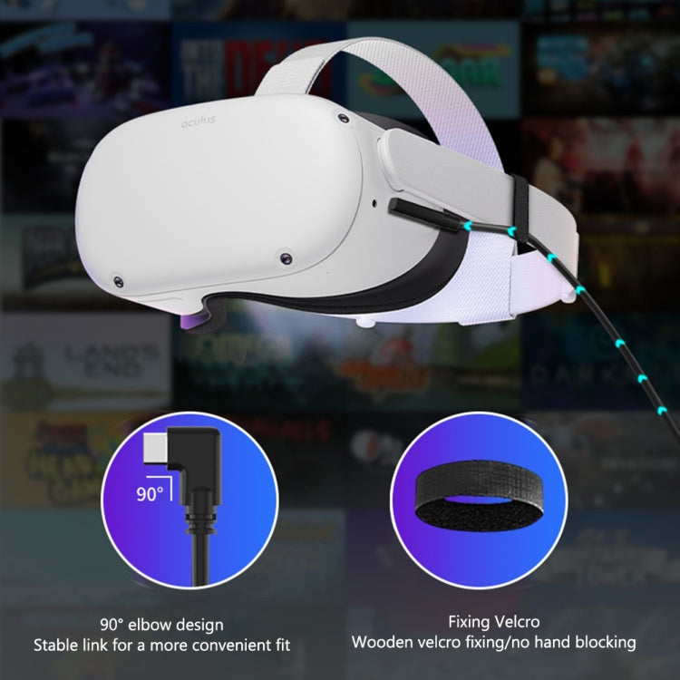 For Meta Quest Pro USB To Type-C VR Headset Data Line Cable, For Meta Quest Pro