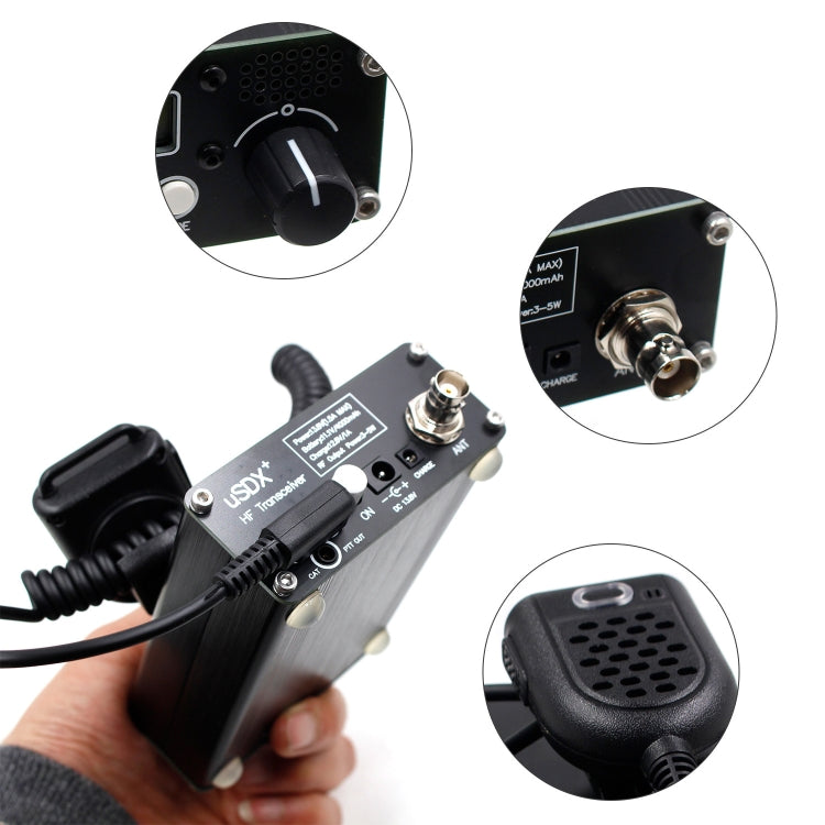Usdr Usdx + V2 Plus 8 Band SDR Full Mode HF SSB QRP High Frequency Transceiver, Spec: EU Plug, EU Plug, US Plug, No Power Supply
