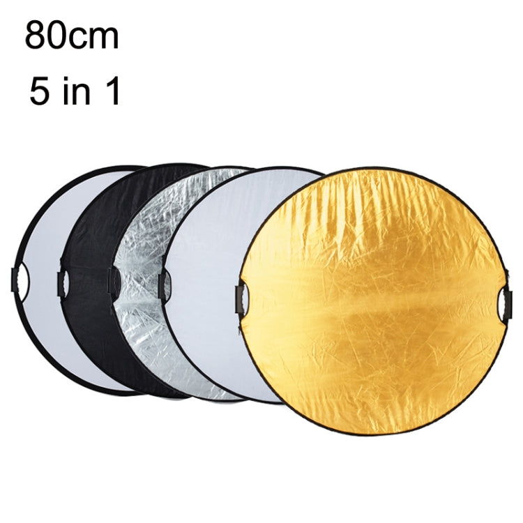 Selens  5 In 1 (Gold / Silver  / White / Black / Soft Light) Folding Reflector Board, Size: 100cm Triangle, 60cm Round, 80cm Round, 110cm Round, 60x90cm, 80x120cm, 120x180cm, 150x200cm, 80cm Triangle, 110cm Triangle