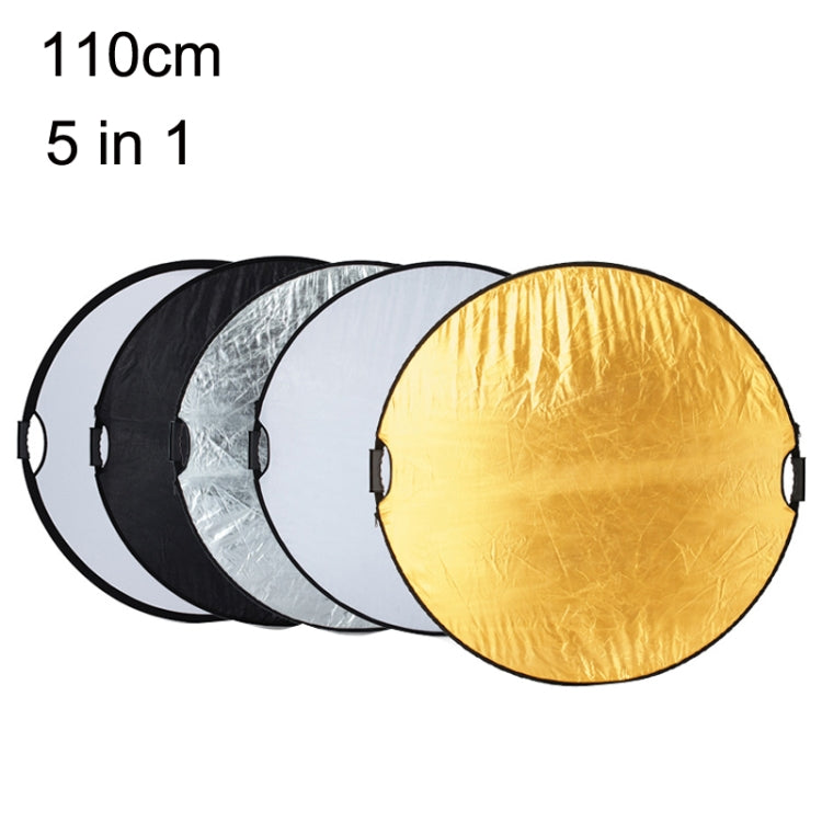 Selens  5 In 1 (Gold / Silver  / White / Black / Soft Light) Folding Reflector Board, Size: 100cm Triangle, 60cm Round, 80cm Round, 110cm Round, 60x90cm, 80x120cm, 120x180cm, 150x200cm, 80cm Triangle, 110cm Triangle