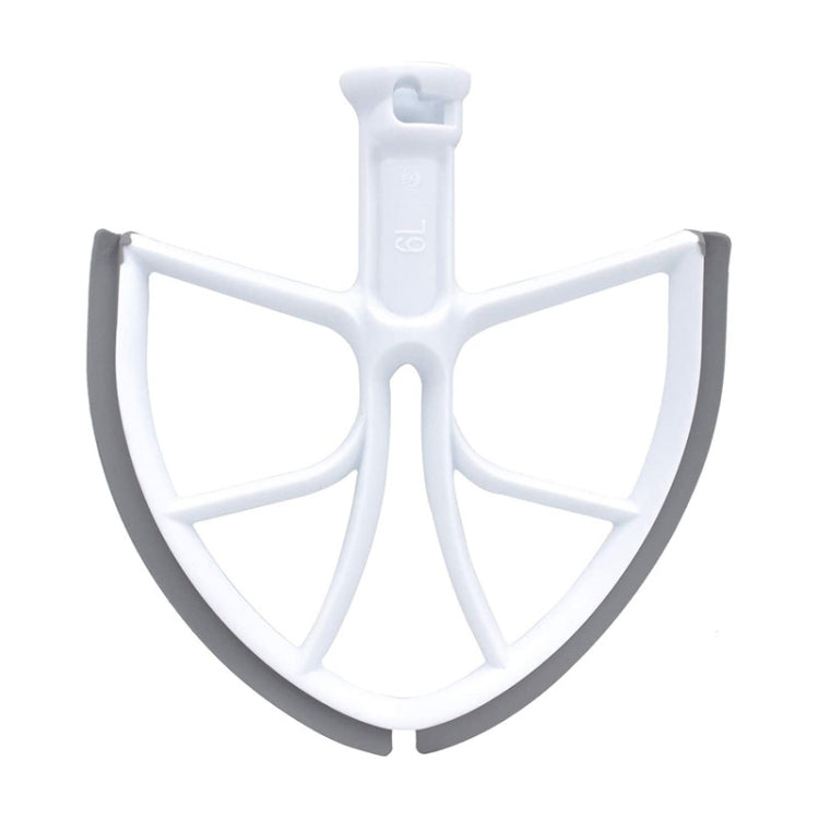 KA-6B For KitchenAid 6-Quart Bowl Lift Stand Mixer Plastic Flat Beater Paddle with Silicone Edges, KA-6B