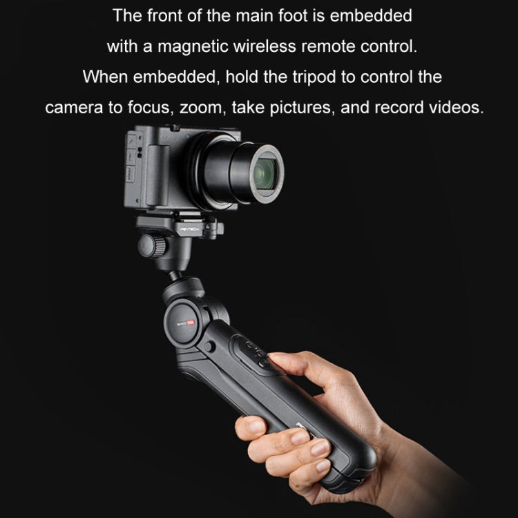 PGYTECH Camera Mobile Phone Desktop Pan Tilt Handheld Tripod, Black, White, Only Tripod, Remote Control Set, Remote control M1