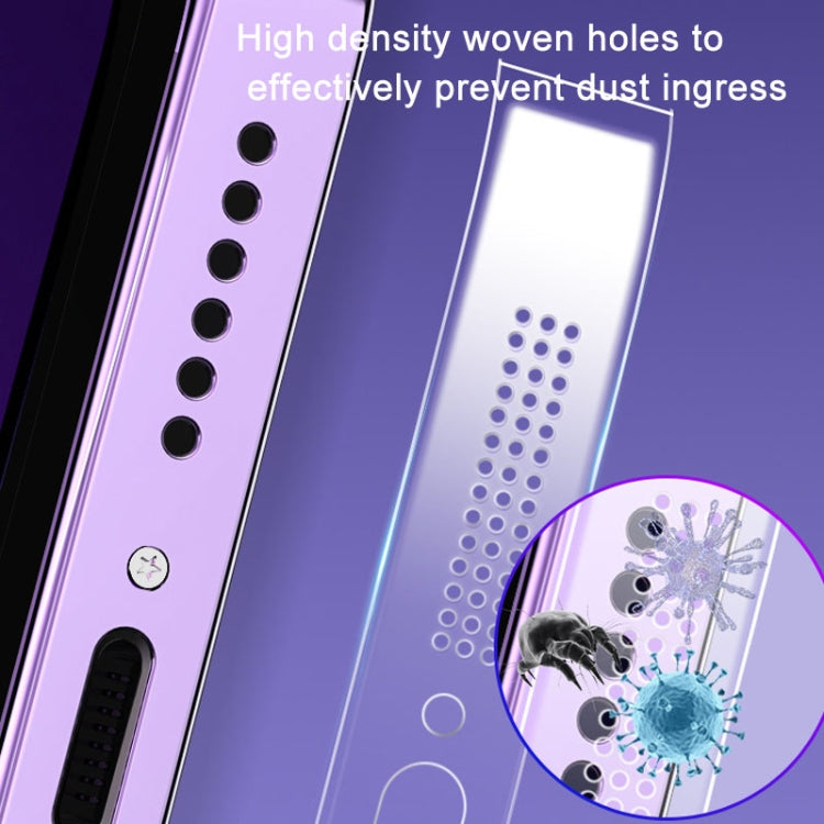 5 Sets Soft Hydrogel Film Speaker Dust Net For iPhone 14 iPhone 13 iPhone 12 Series ,Spec：
