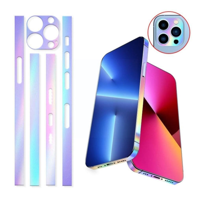 2 Sets Dazzle Colour Luminous Side Frame Film, For iPhone 14, For iPhone 13 Mini, For iPhone 12, For iPhone 12 Pro, For iPhone 12 Pro Max, For iPhone 12 Mini