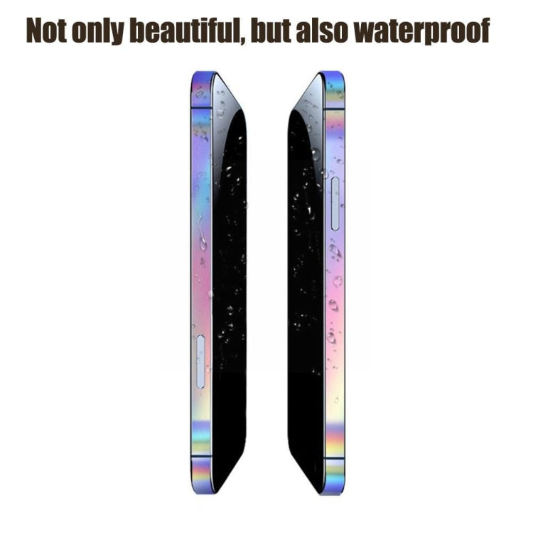 2 Sets Dazzle Colour Luminous Side Frame Film, For iPhone 14, For iPhone 13 Mini, For iPhone 12, For iPhone 12 Pro, For iPhone 12 Pro Max, For iPhone 12 Mini