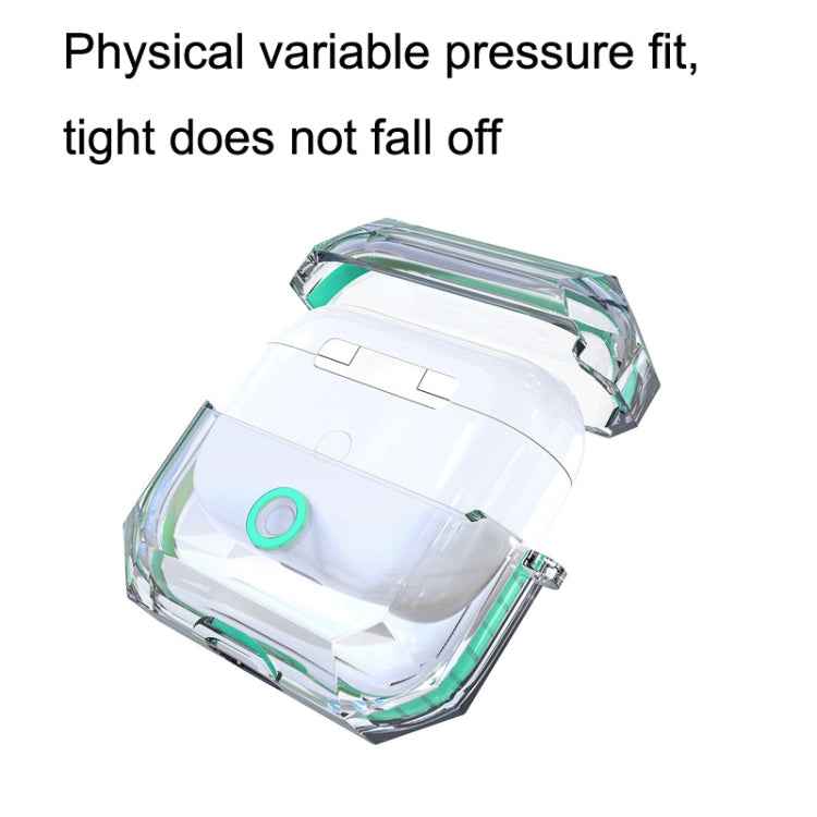 For AirPodS Pro RJT-AP-03 Bluetooth Earphone Transparent Soft Case TPU Protection Cover