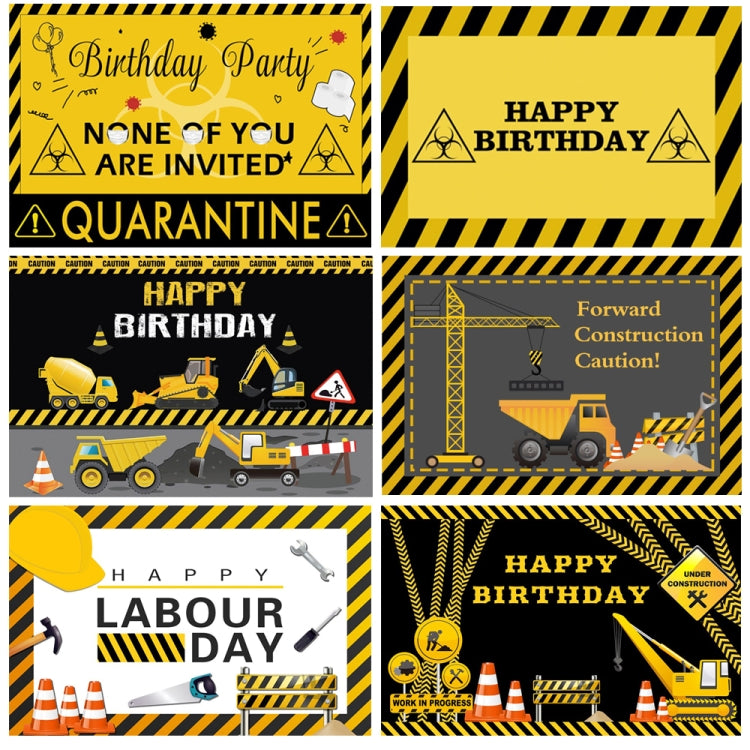1.5m x 1m  Construction Vehicle Series Happy Birthday Photography Background Cloth, 1.5m x 1m (Mdv00452), 1.5m x 1m (Mdv00968), 1.5m x 1m (Mdz00628), 1.5m x 1m (MSD00278), 1.5m x 1m (MSD00212), 1.5m x 1m (Mdn08682), 1.5m x 1m  (Mdm07372)               ...