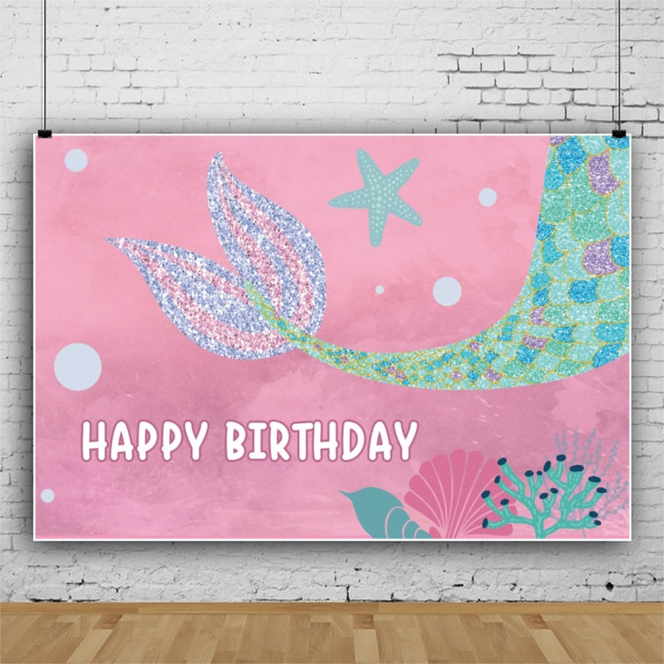 120 x 80cm Mermaid Happy Birthday Photography Background Cloth, 120 x 80cm (12002575), 120 x 80cm (12009595), 120 x 80cm (12009608), 120 x 80cm (12009768), 120 x 80cm (12101789), 120 x 80cm (12101996), 120 x 80cm (11401122), 120 x 80cm (12010125)