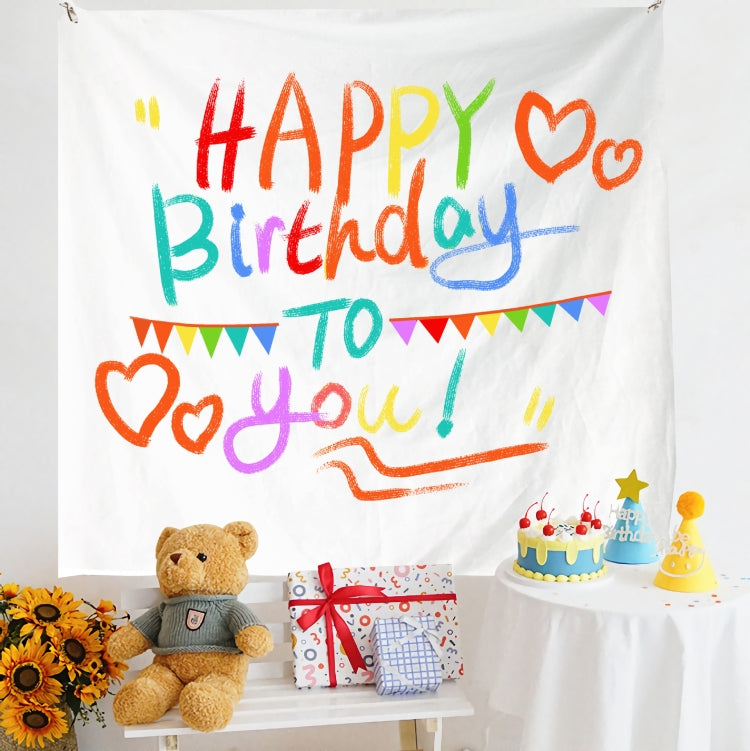 Birthday Layout Hanging Cloth Children Photo Wall Cloth, 150x180cm Velvet, 150x200cm Velvet