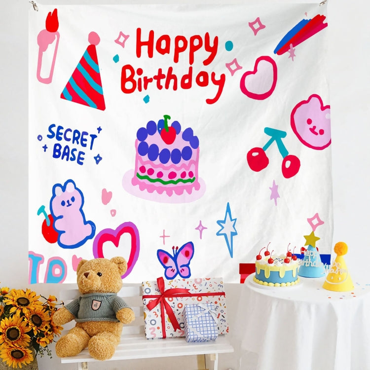 Birthday Layout Hanging Cloth Children Photo Wall Cloth, 150x230cm Velvet, 180x200cm Velvet