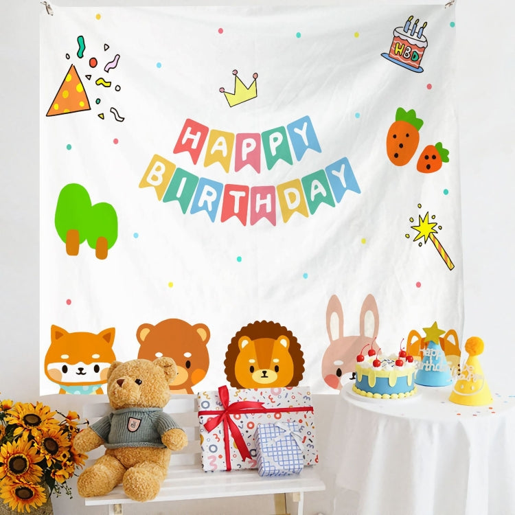 Birthday Layout Hanging Cloth Children Photo Wall Cloth, 150x230cm Velvet, 180x200cm Velvet