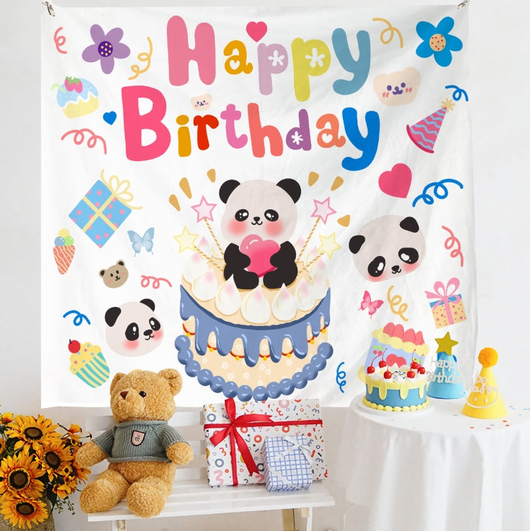 Birthday Layout Hanging Cloth Children Photo Wall Cloth, 180x230cm Velvet