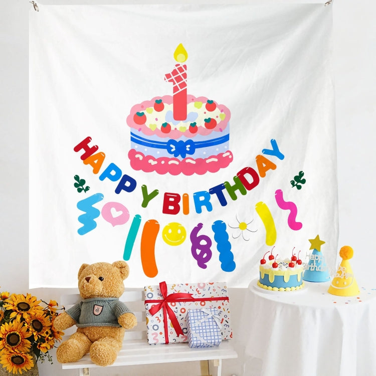 Birthday Layout Hanging Cloth Children Photo Wall Cloth, 180x230cm Velvet