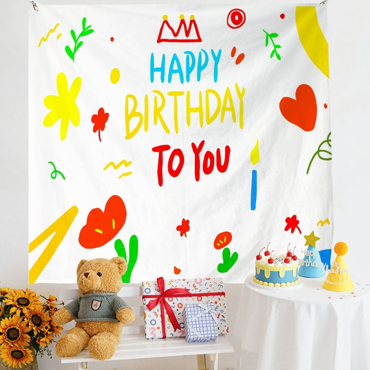 Birthday Layout Hanging Cloth Children Photo Wall Cloth, 180x230cm Velvet