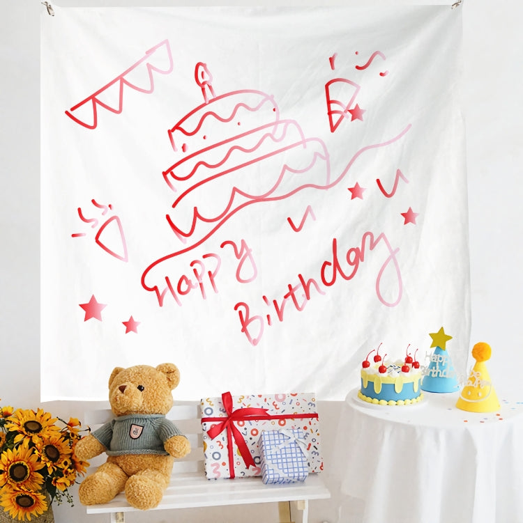 Birthday Layout Hanging Cloth Children Photo Wall Cloth, 180x230cm Velvet