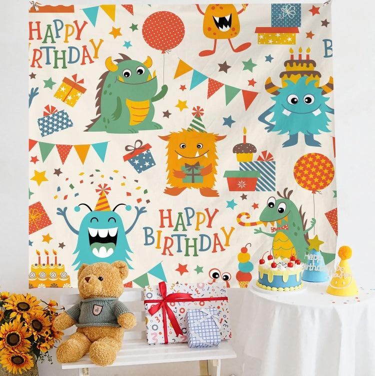 Birthday Layout Hanging Cloth Children Photo Wall Cloth, 180x230cm Velvet