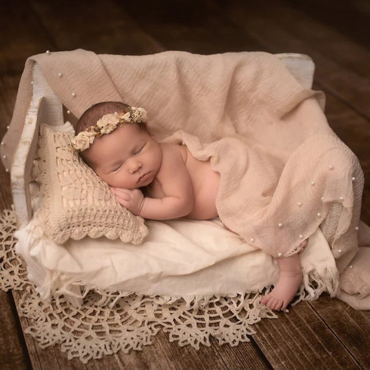 Hollow Lace Round Blanket + Pillow Suit Baby Photography Props, Blanket Suit(White), Blanket Suit(Pink), Blanket Suit(Light Blue), Blanket Suit(Light Green), Blanket Suit(Khaki), Blanket Suit(Beige)
