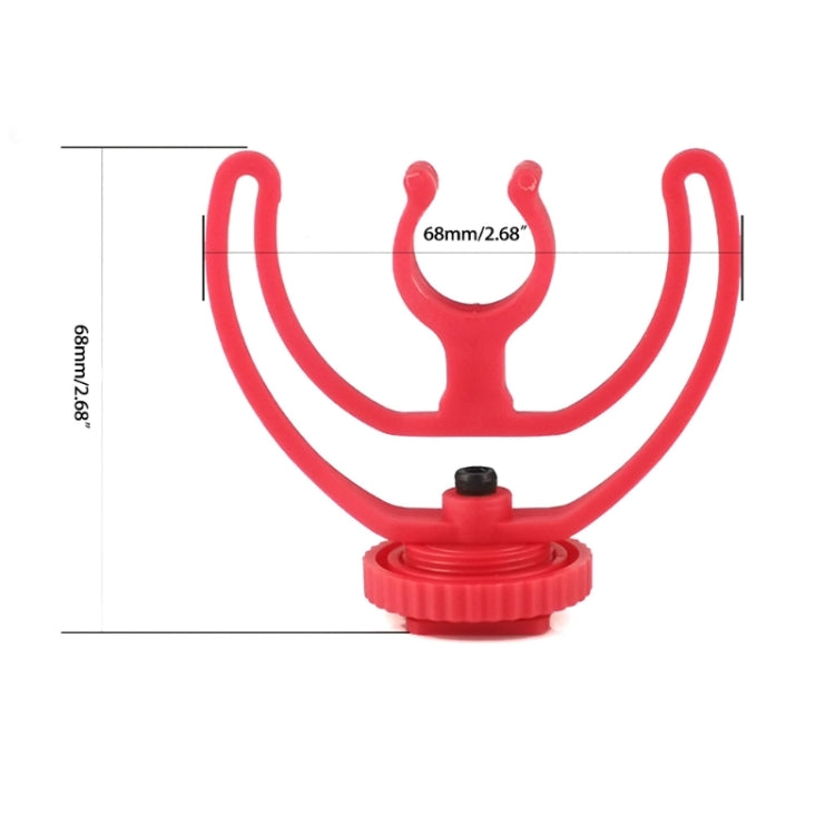 2pcs Microphone Mounting Bracket Cold Shoe Mount Mic Holder, 2pcs Cold Shoe Mount Red, 2pcs Cold Shoe Mount Black