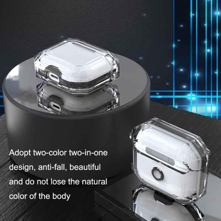 For AirPods 3 RJT-AP-03 Transparent Anti-fall Bluetooth Earphone Protective Sleeve