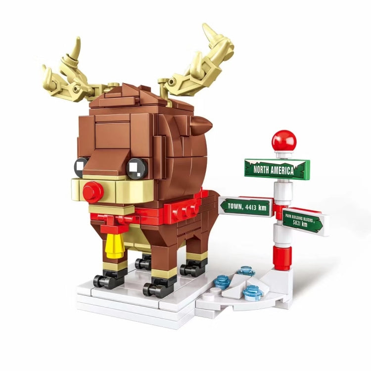 Christmas Theme Building Blocks Small Particles Puzzle Toy