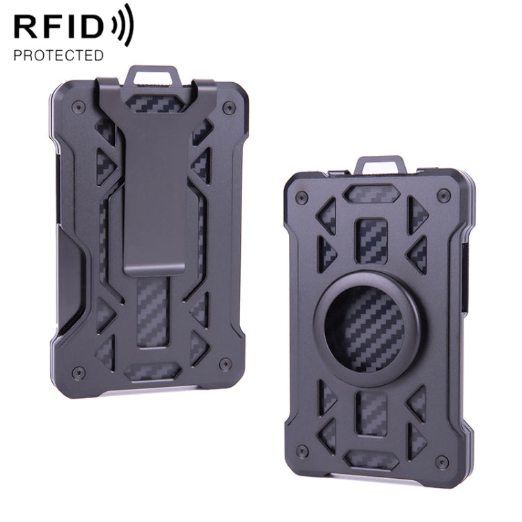 For AirTag 2nd Gen / AirTag 1st Gen Card Holder Metal Anti-Theft RFID Wallet, ak-4 A Black, ak-4 A Blue, ak-4 A  Silver, ak-4 A  Gray, ak-4 B  Black, ak-4 B Silver, ak-4 B Blue, ak-4 B Gray