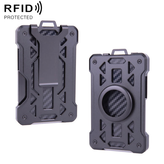 For AirTag 2nd Gen / AirTag 1st Gen Card Holder Metal Anti-Theft RFID Wallet, ak-4 A Black, ak-4 A Blue, ak-4 A  Silver, ak-4 A  Gray, ak-4 B  Black, ak-4 B Silver, ak-4 B Blue, ak-4 B Gray