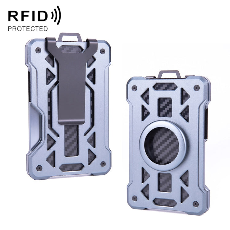 For AirTag 2nd Gen / AirTag 1st Gen Card Holder Metal Anti-Theft RFID Wallet, ak-4 A Black, ak-4 A Blue, ak-4 A  Silver, ak-4 A  Gray, ak-4 B  Black, ak-4 B Silver, ak-4 B Blue, ak-4 B Gray