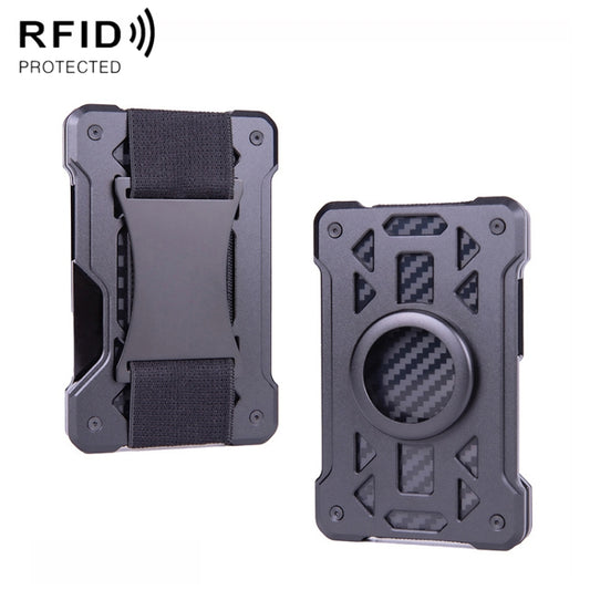 For AirTag 2nd Gen / AirTag 1st Gen Card Holder Metal Anti-Theft RFID Wallet, ak-4 B  Black, ak-4 B Silver, ak-4 B Blue, ak-4 B Gray, ak-4 A Black, ak-4 A Blue, ak-4 A  Silver, ak-4 A  Gray