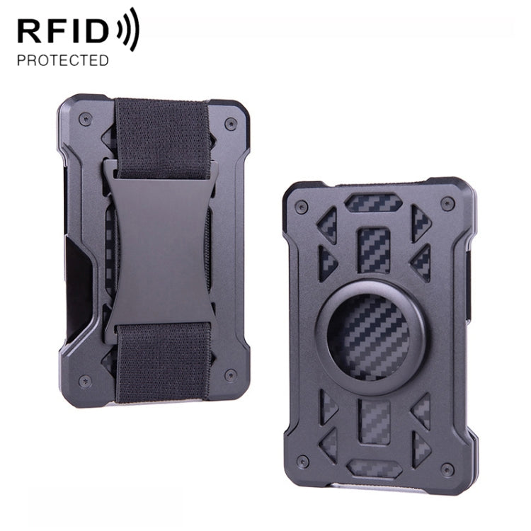 For AirTag 2nd Gen / AirTag 1st Gen Card Holder Metal Anti-Theft RFID Wallet, ak-4 A Black, ak-4 A Blue, ak-4 A  Silver, ak-4 A  Gray, ak-4 B  Black, ak-4 B Silver, ak-4 B Blue, ak-4 B Gray