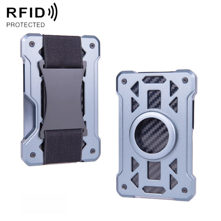 For AirTag 2nd Gen / AirTag 1st Gen Card Holder Metal Anti-Theft RFID Wallet, ak-4 A Black, ak-4 A Blue, ak-4 A  Silver, ak-4 A  Gray, ak-4 B  Black, ak-4 B Silver, ak-4 B Blue, ak-4 B Gray