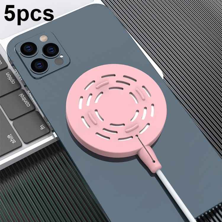 5pcs CP06 Magsafe Wireless Charger Silicone Protective Case