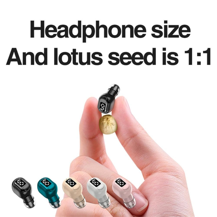 M5 Digital Display Bluetooth Headset Mini In-ear Invisible Headphones, M5 Black, M5 White, M5 Skin Color, M5 Pink, M5 Green