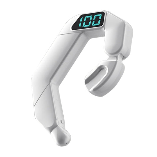 V19 Bone Conduction Digital Display Stereo Hanging Ear Sports Bluetooth Headset, V19 White, V19 Pink, V19 Blue, V19 Green, V19 Black