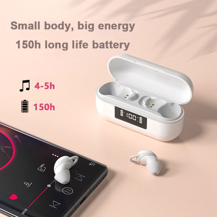 X999 Mini Wireless Noise Cancelling With Digital Display Charging Bin Bluetooth Headset, X999 Skin Color, X999 Black, X999 White, X999 Pink
