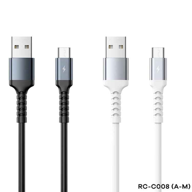 REMAX RC-C008 2.4A TPE Soft Anti-breakage Data Cable,Length 1m