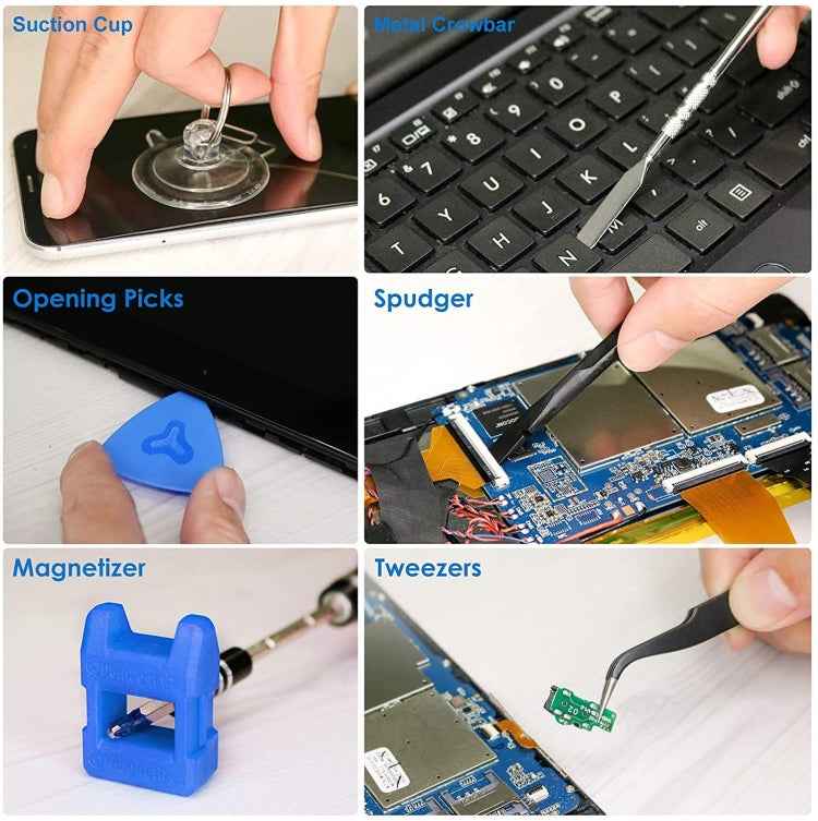 142 In 1 Precision Screwdriver Set Magnetic Screw Driver Bit Kit For PC Phone Repair Tool, 142 in 1 - BSPART