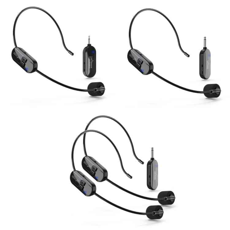 Wireless Head-Mounted Condenser Microphone Anti-Howling Loudspeaker, G103 6.35mm 1 for 2, G103 3.5mm, G103 6.35mm 1 for 1