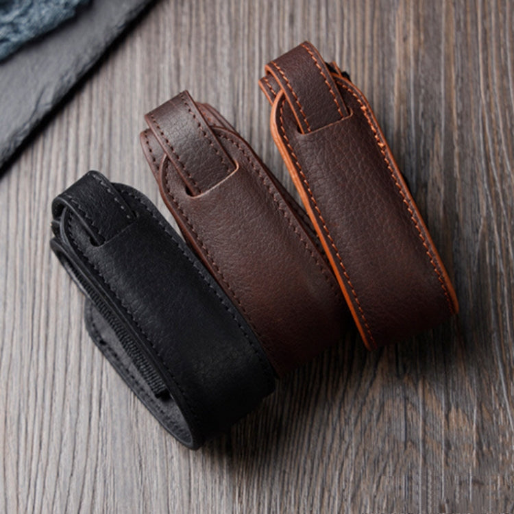 Outdoor Photography Cowhide Leather Camera Shoulder Hanging Neck Winding Strap, Spec:, Top-layer (Black), Top-layer (Deep Coffee), Top-layer (Coffee), Split Leather (Coffee), Split Leather (Black), Pure Leather (Black), Pure Leather (Deep Coffee)      ...