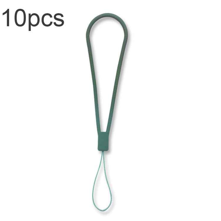 10pcs  Silicone Woven Pattern  Cell Phone Lanyard Anti-loss Hand Rope