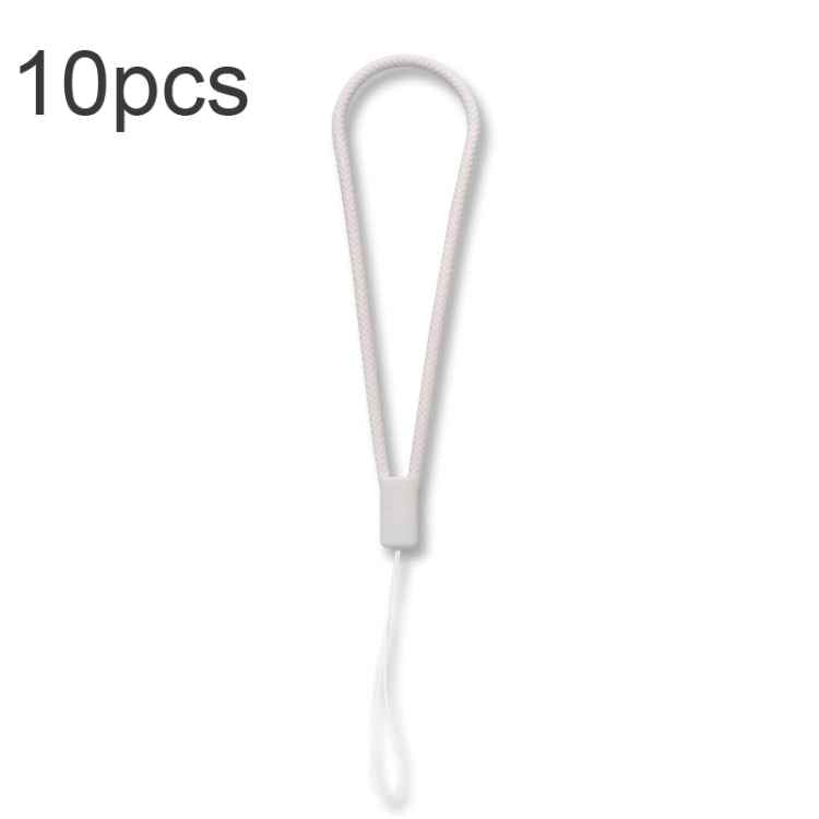 10pcs  Silicone Woven Pattern  Cell Phone Lanyard Anti-loss Hand Rope