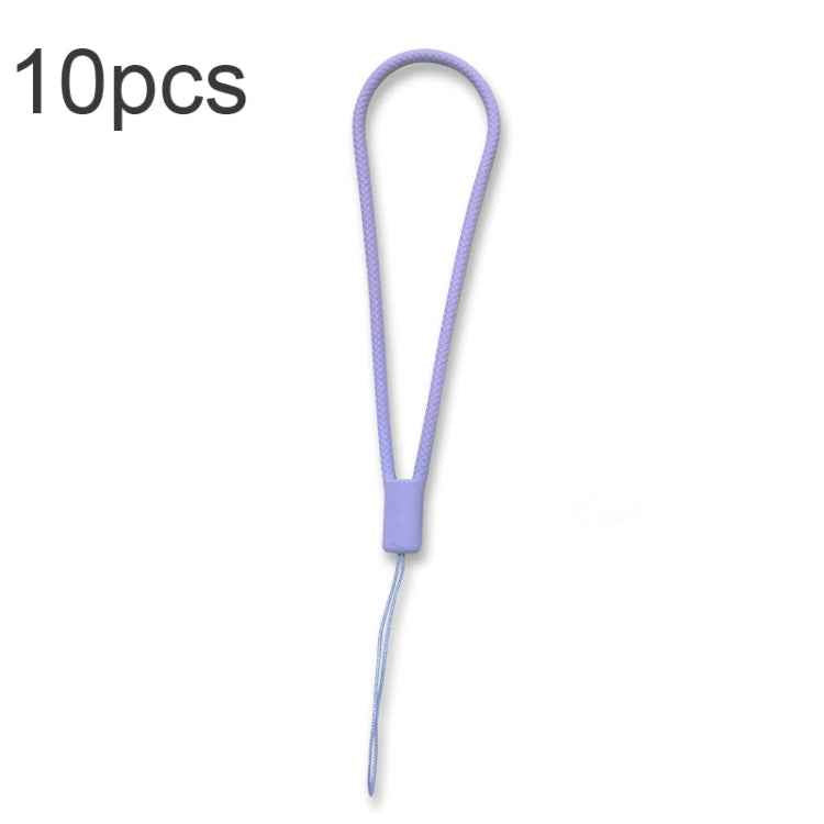 10pcs  Silicone Woven Pattern  Cell Phone Lanyard Anti-loss Hand Rope