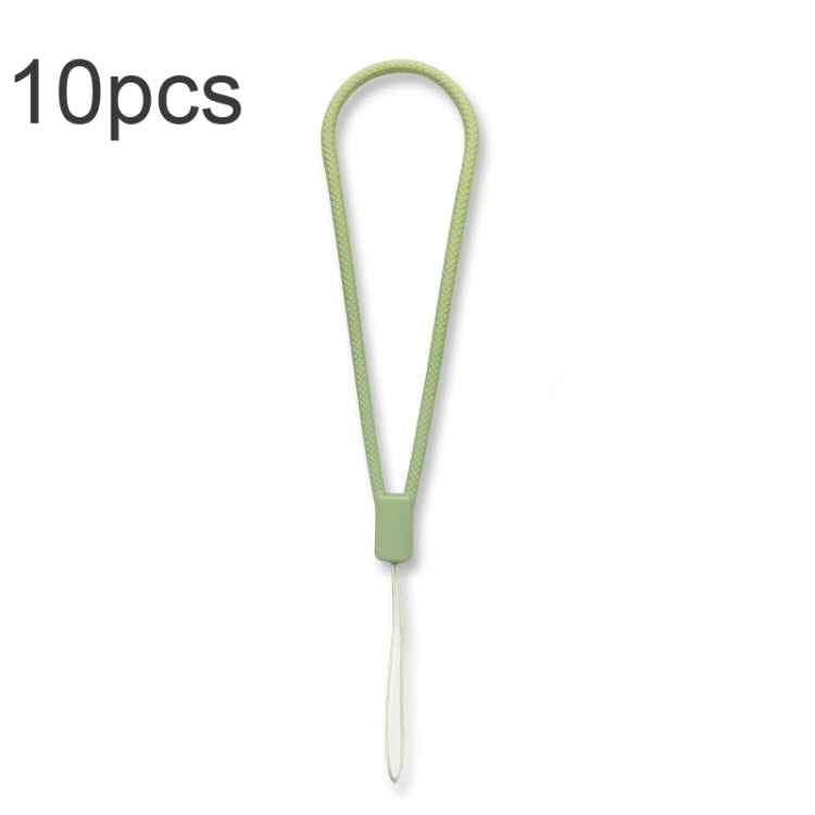 10pcs  Silicone Woven Pattern  Cell Phone Lanyard Anti-loss Hand Rope