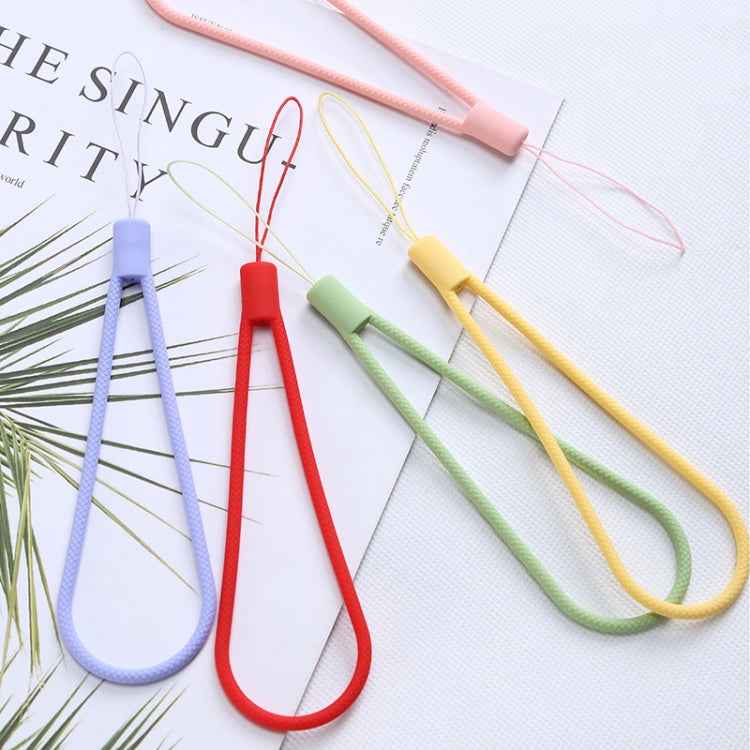10pcs  Silicone Woven Pattern  Cell Phone Lanyard Anti-loss Hand Rope