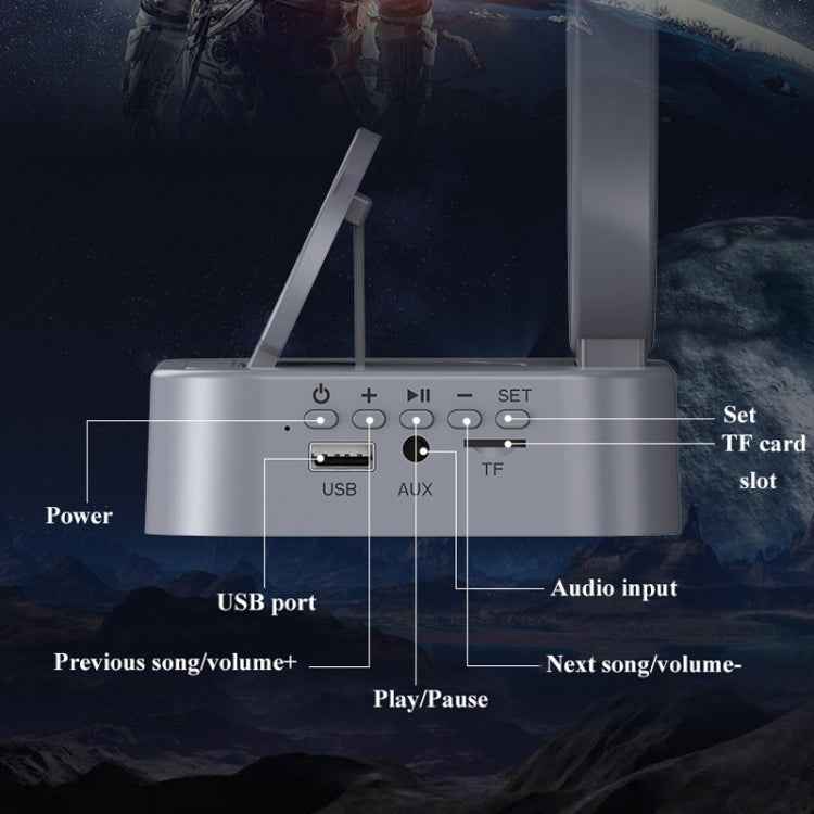 Y-558 Magnetic Levitation Astronaut TWS Bluetooth Speaker With RGB Light,Style: