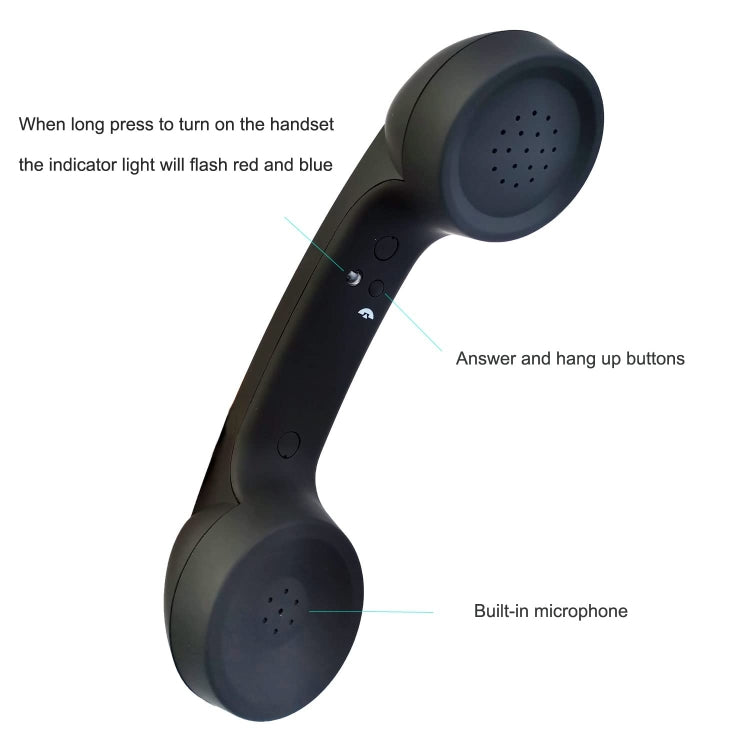 Bluetooth Wireless Connection Retro Microphone External Mobile Phone Handset, Bluetooth Black, Bluetooth White, Bluetooth Sky Blue, Bluetooth Yellow, Bluetooth Red, Bluetooth Pink