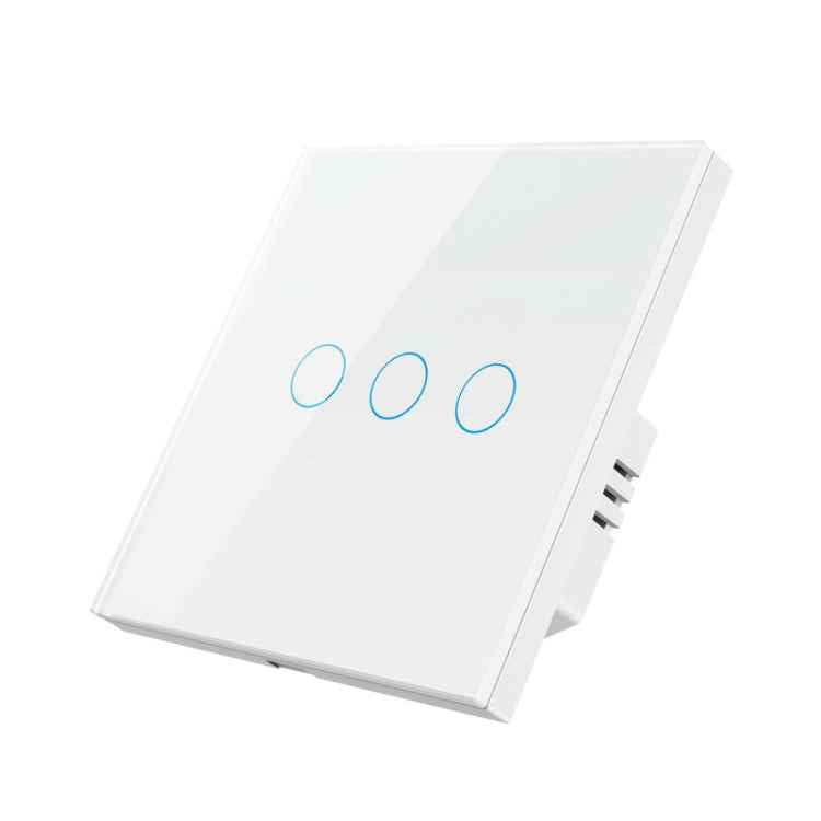 Tuya ZigBee Zero Firewire Touch Wall Remote Control Switch Light Control Voice Switch EU Plug, Style:, 1 Gang (White), 2 Gang (White), 3 Gang (White), 1 Gang (Black), 2 Gang (Black), 3 Gang (Black)