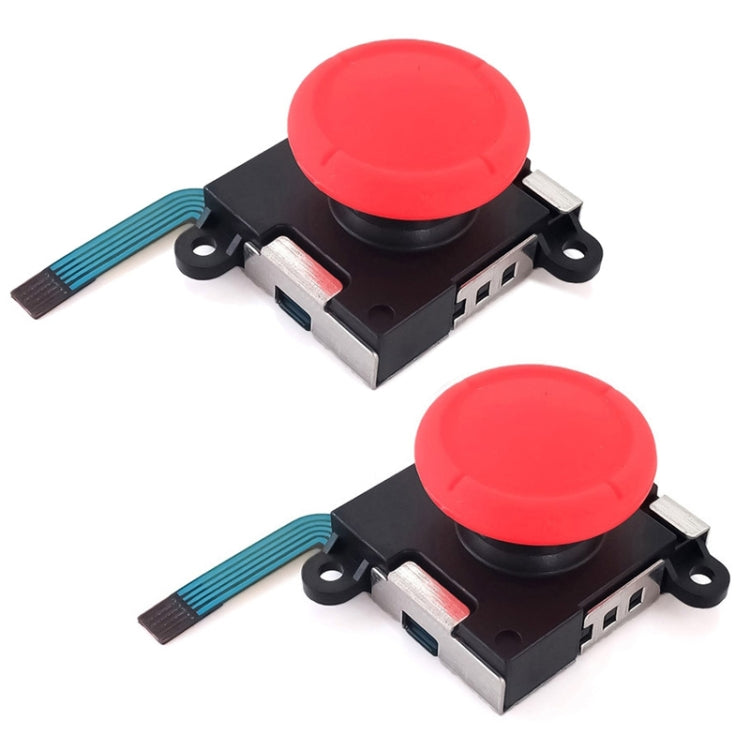 Pour NS Switch, 2 joysticks analogiques 3D gauche et droite, rouge, bleu et noir