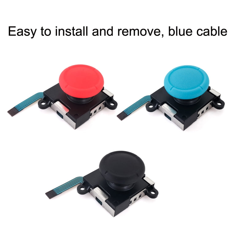 Pour NS Switch, 2 joysticks analogiques 3D gauche et droite, rouge, bleu et noir