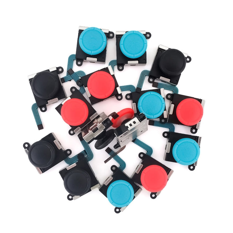 Pour NS Switch, 2 joysticks analogiques 3D gauche et droite, rouge, bleu et noir
